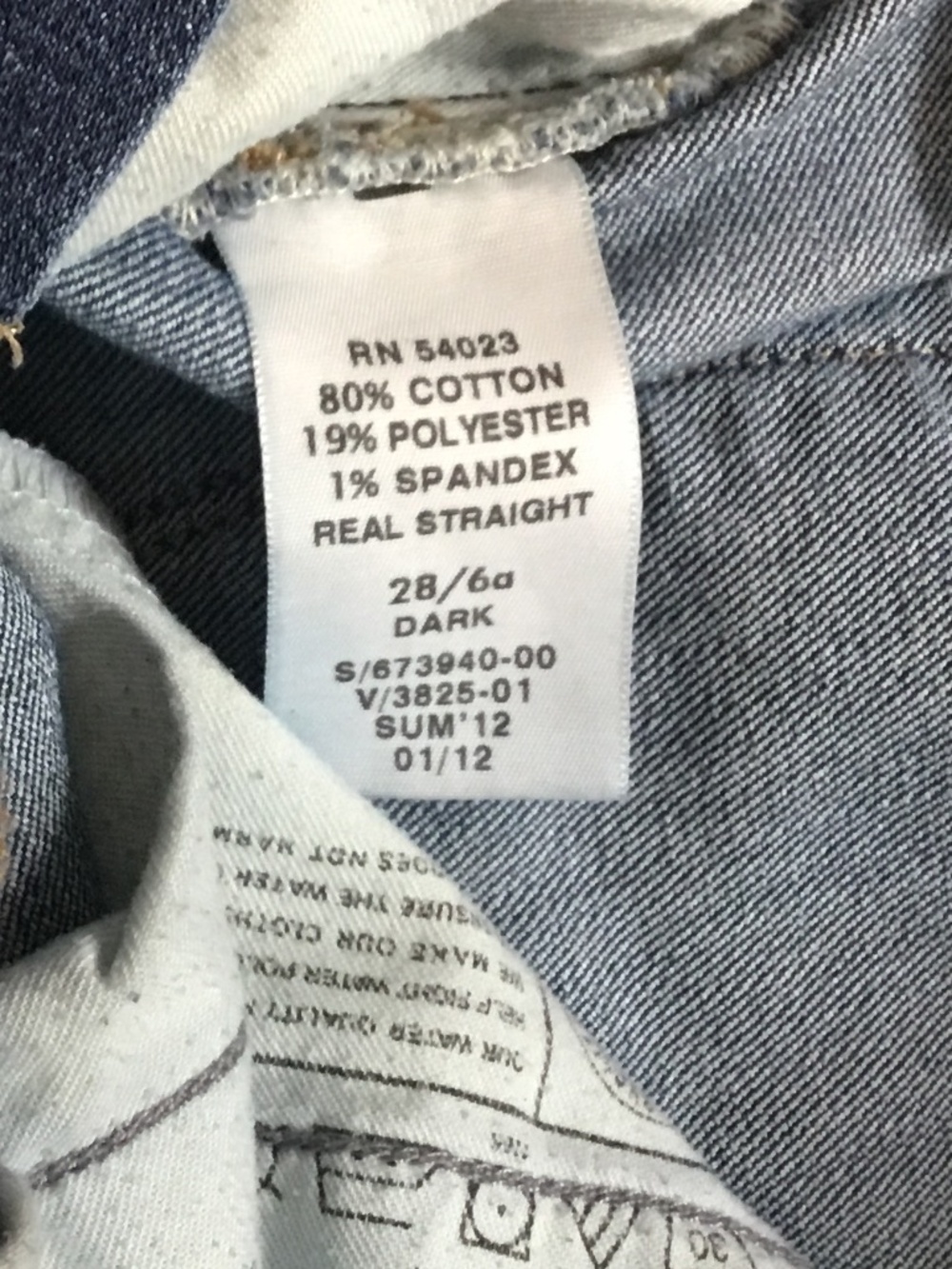 Gap 1969 28/6a jeans. Real straight - Picture 4 of 7